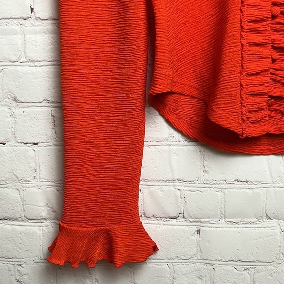 Anthropologie Long Sleeve Textured Blouse - Picture 6 of 11